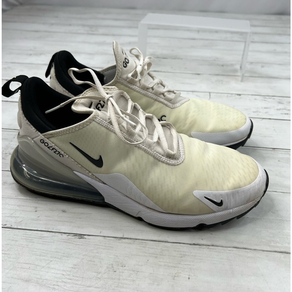 Nike Men’s Air Max 270 Golf Size 10 ‘White Black’ Shoes Sneakers [CK6483-102] - Picture 8 of 12